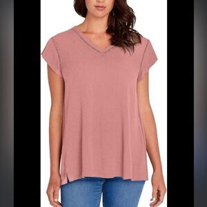 Buffalo Light Pink Medium Size Short Sleeve Top